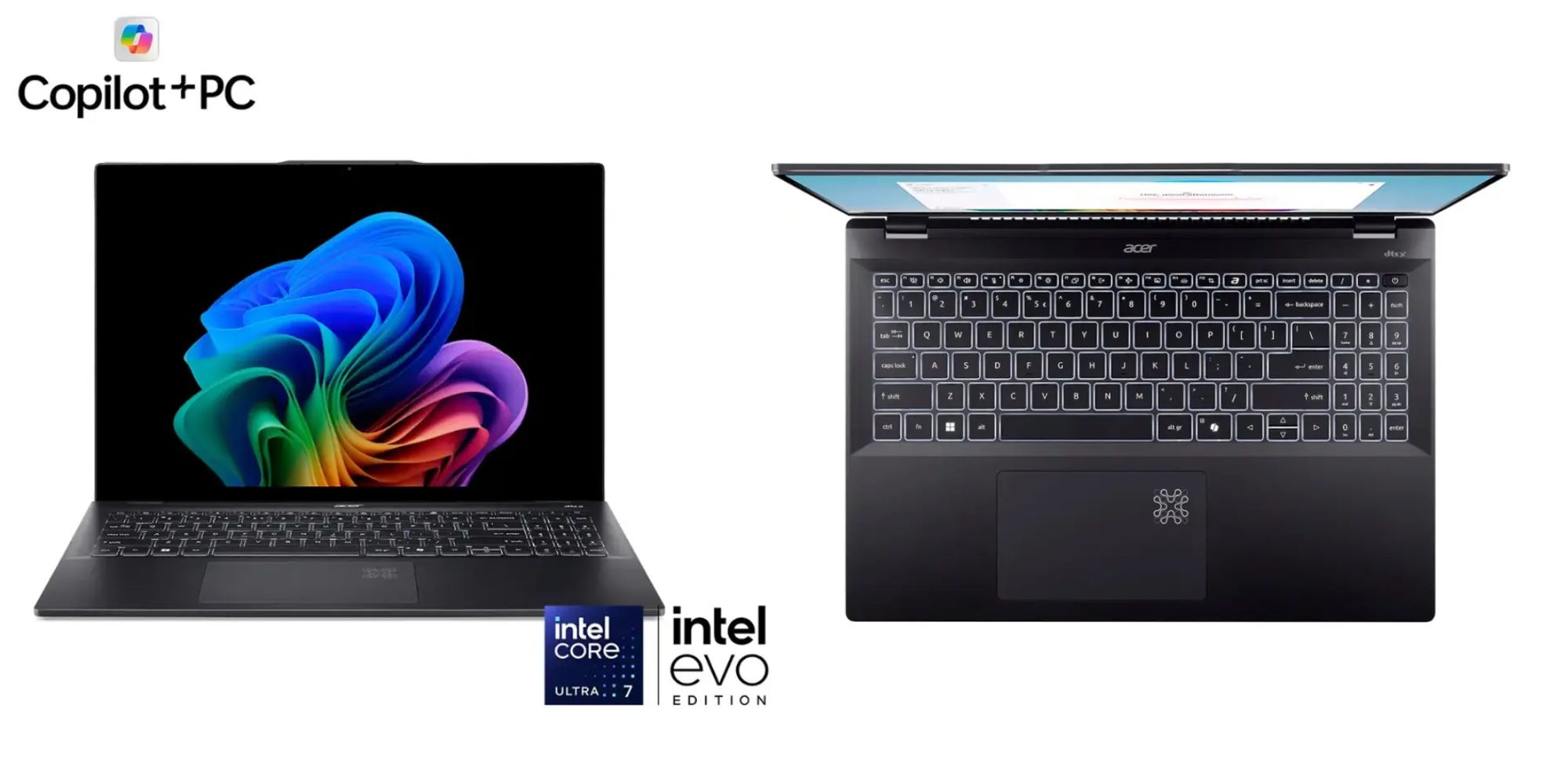 Image showing renders of Acer's Swift 16 Copilot+ PC.