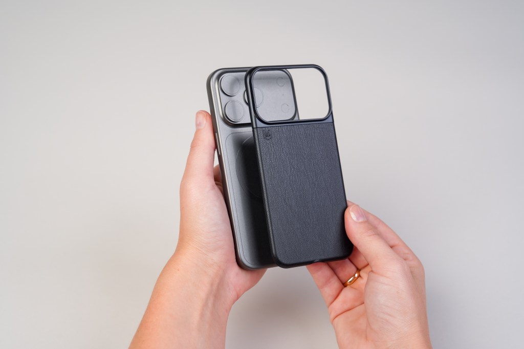 A person holding a camera