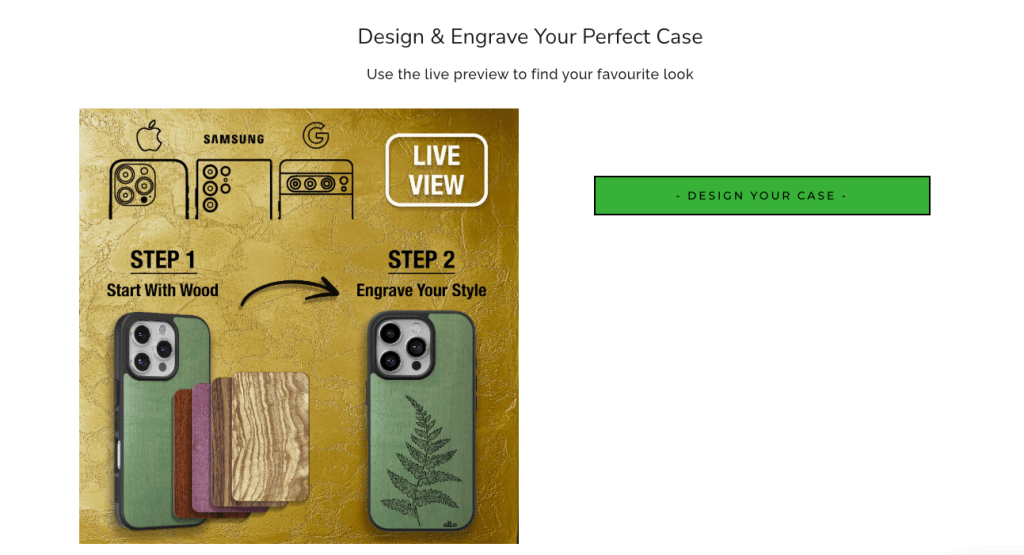 A screen shot of a phone case