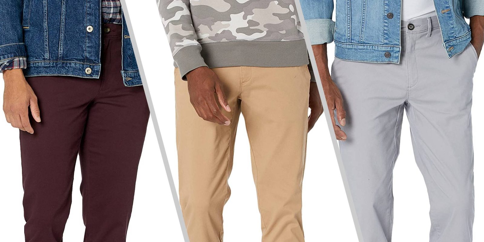 A collage of a man's legs