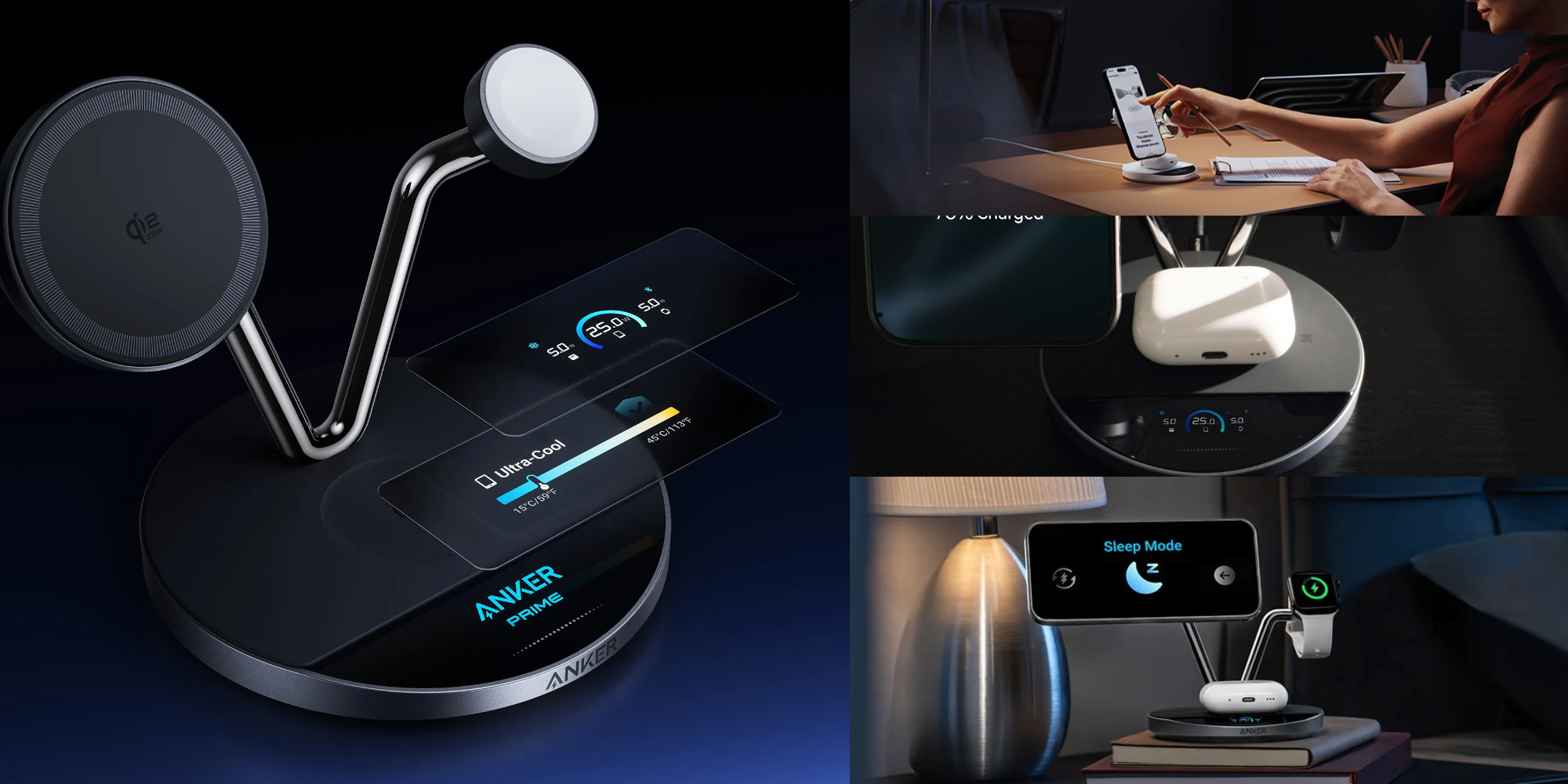 Anker's impressive display-equipped 3-in-1 Qi2 25W MagSafe Charging stand  is now 30% off