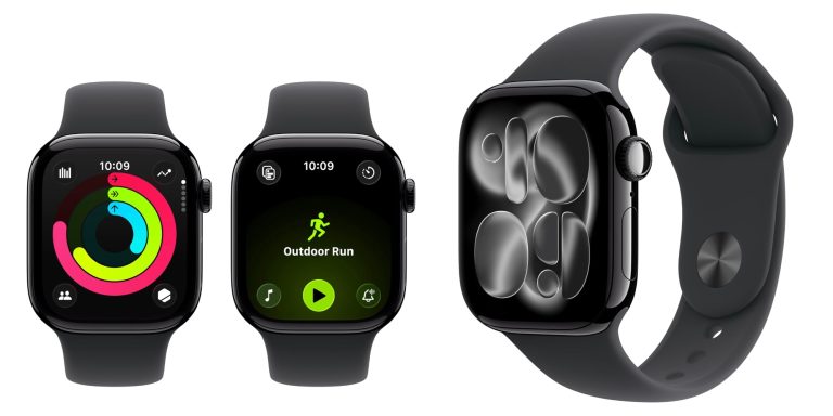 A close up of a smart watch