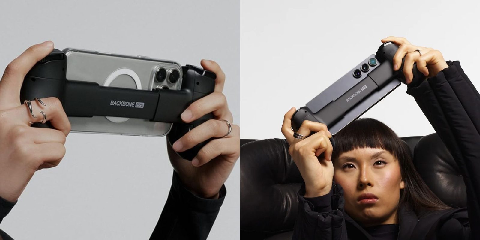 Image showing renders of the Backbone Pro mobile controller.