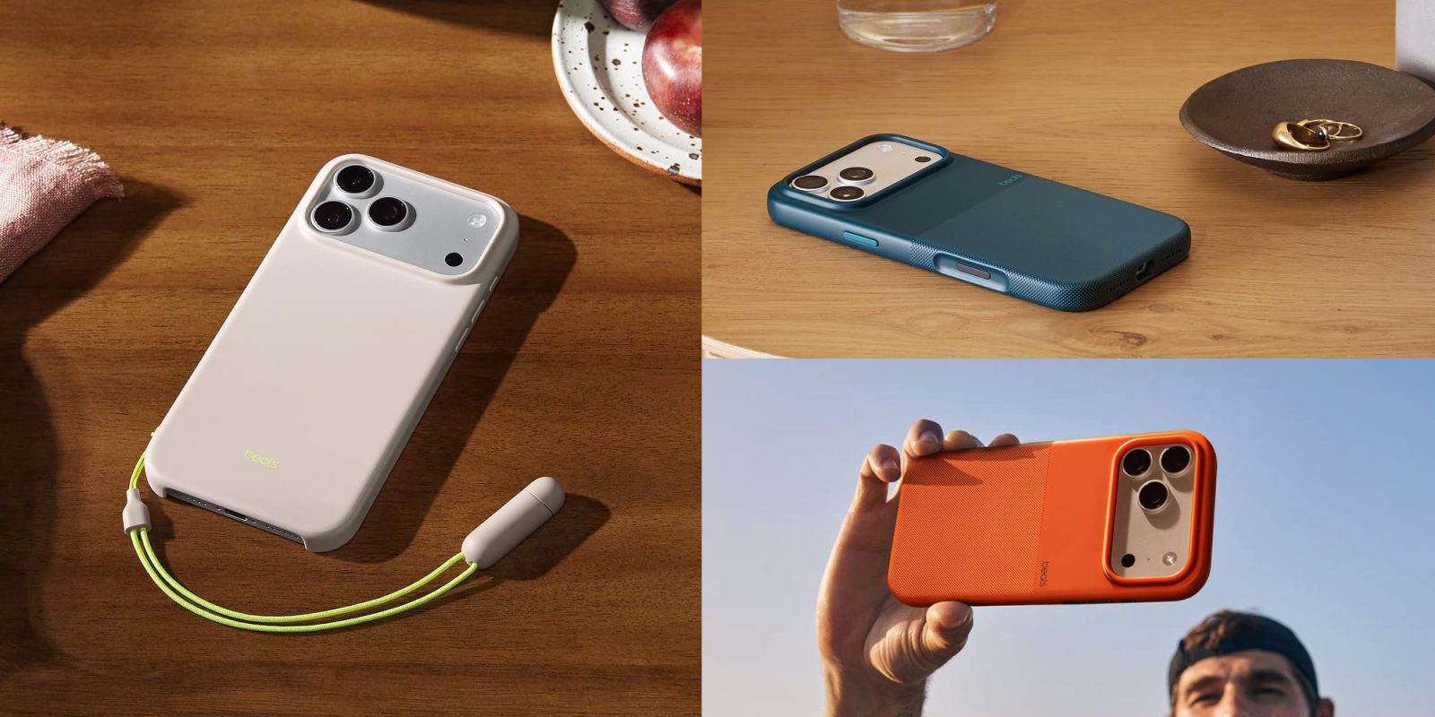 A collage of different cell phones