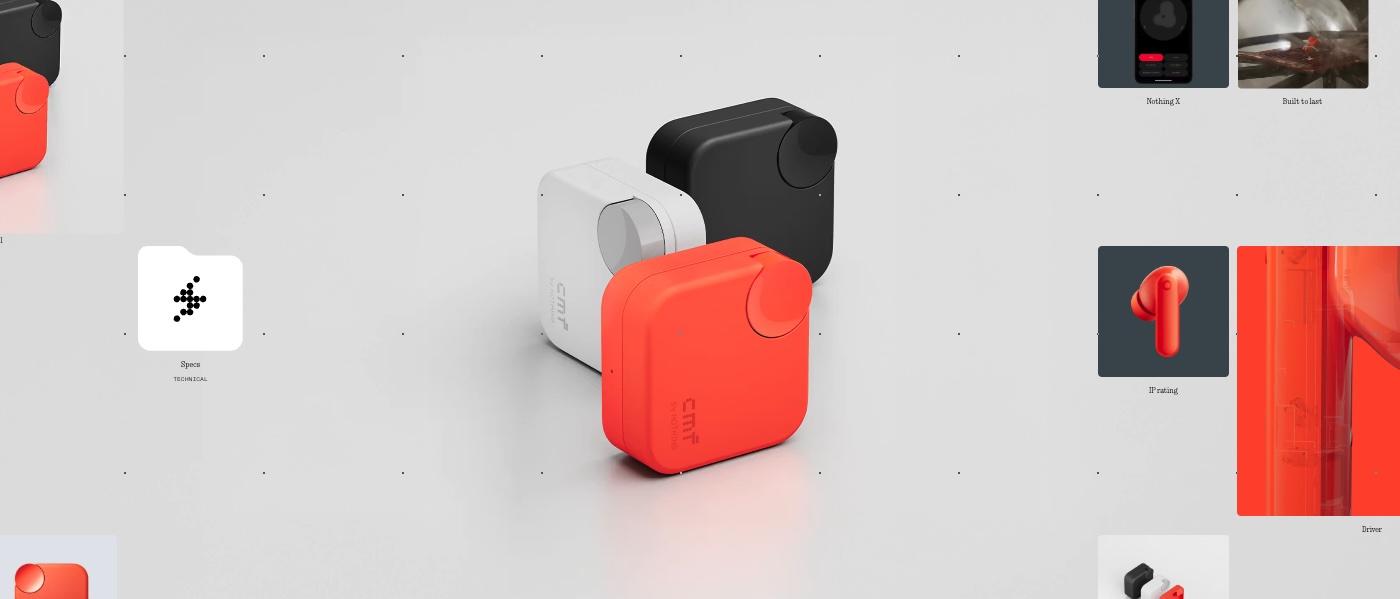 A group of square objects