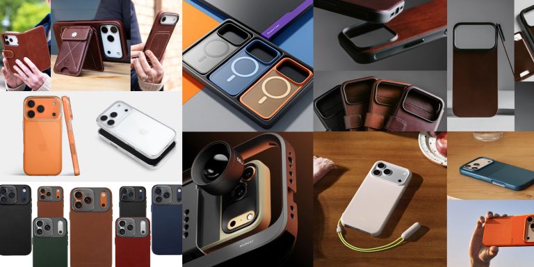 A collage of different cell phones