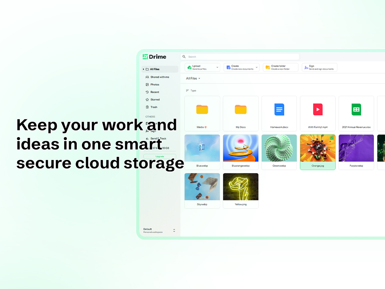 Drime Secure Cloud Storage