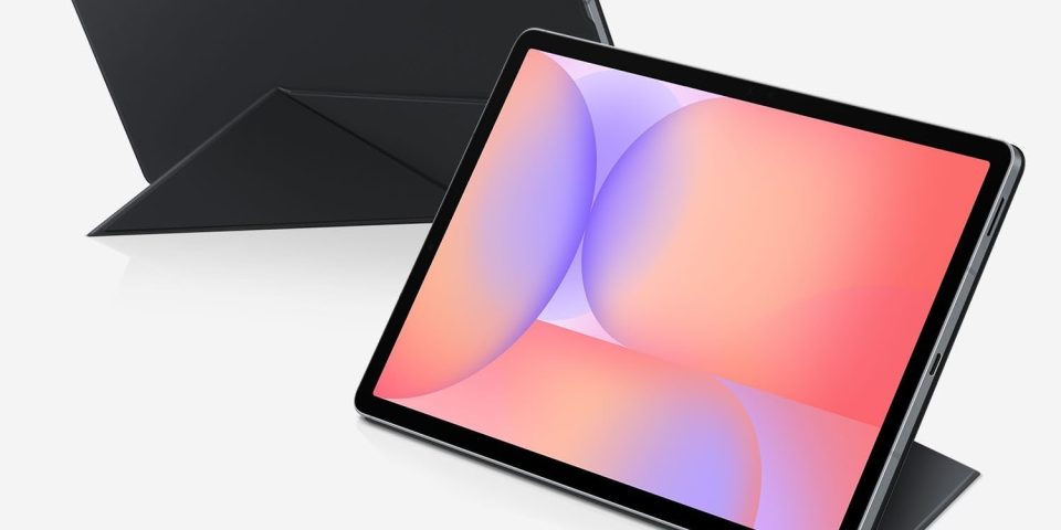 A tablet with a screen on it