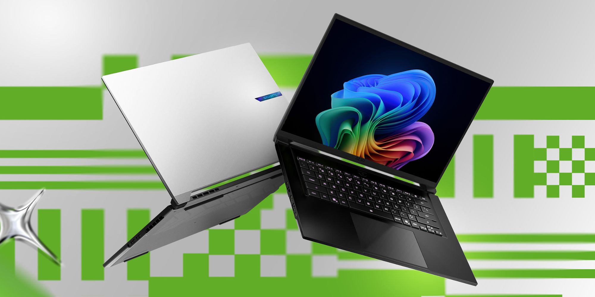 Image showing renders of Gigabyte AERO X16 gaming laptop.