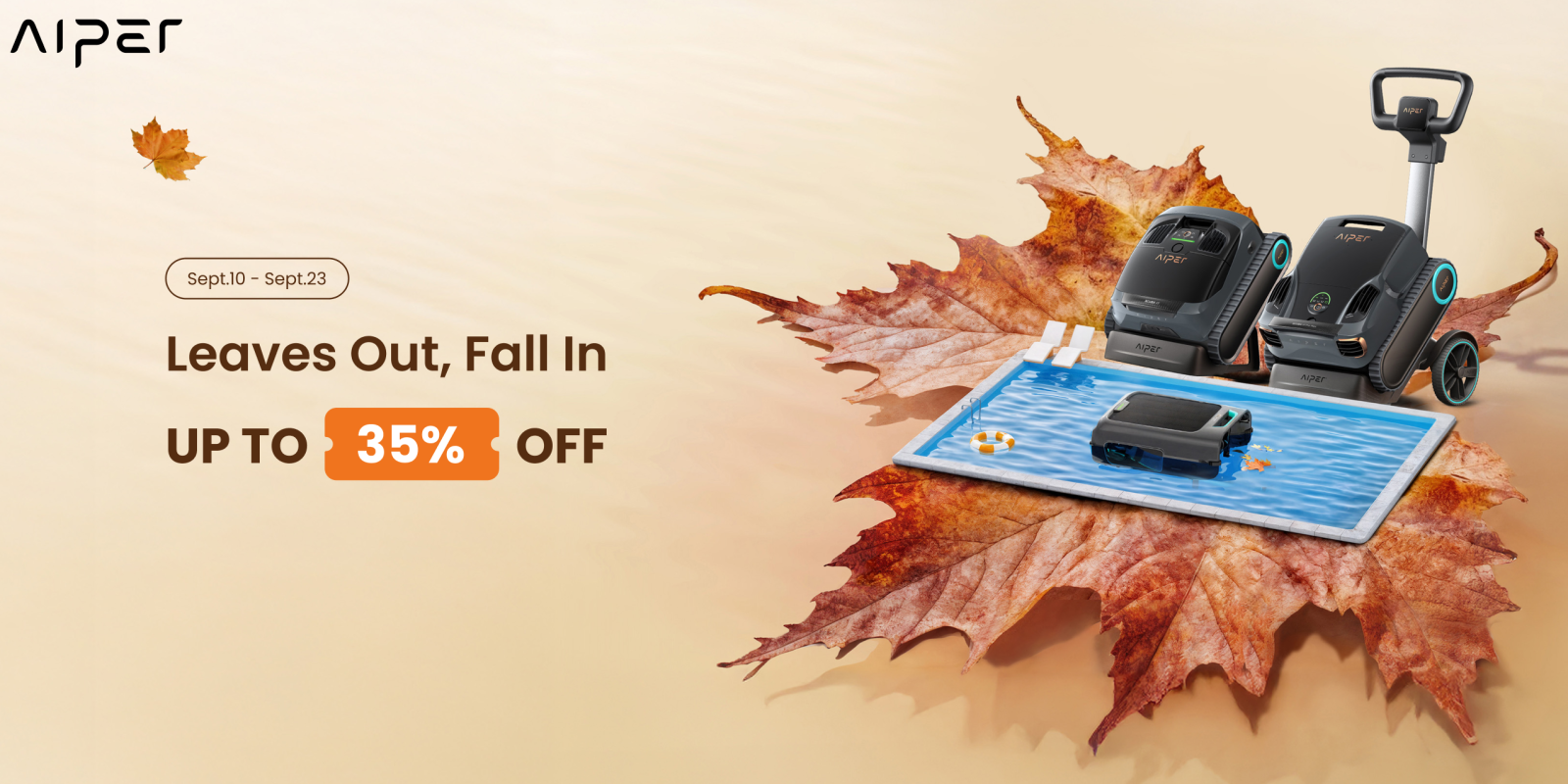 A leaf with a device on it