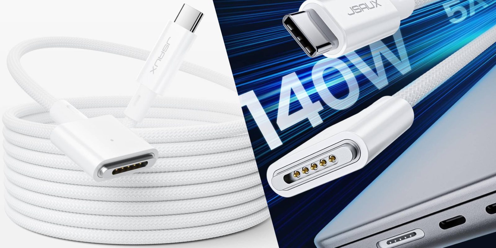 A close up of a cable