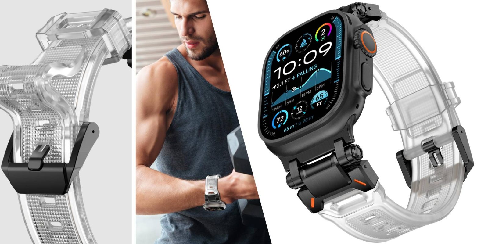 A close up of a smart watch