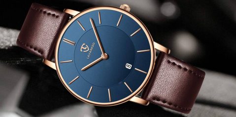 A close up of a watch