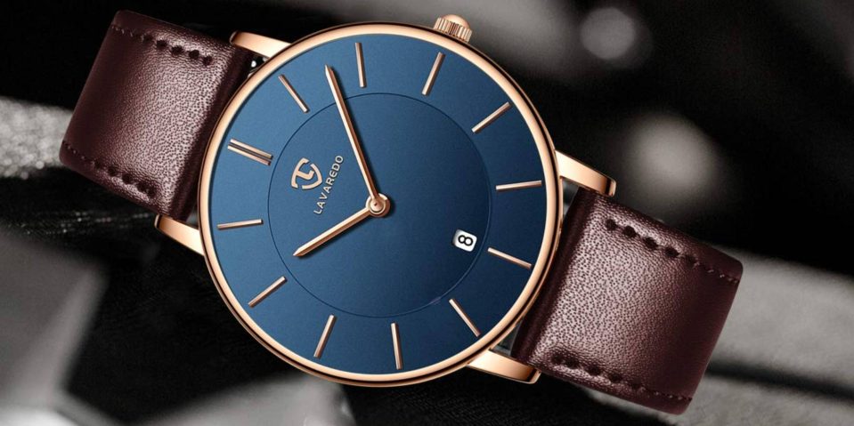 A close up of a watch