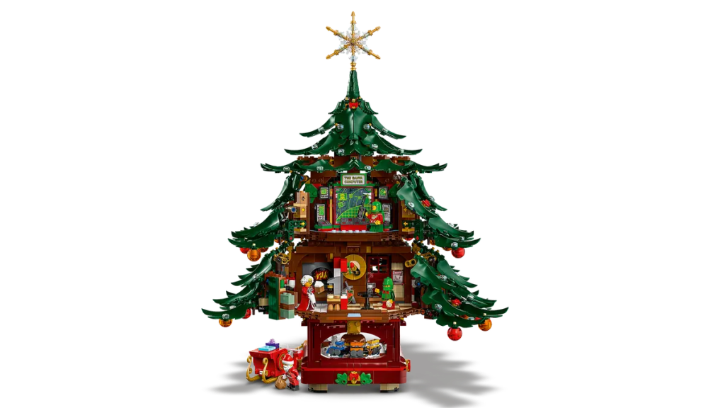 A lego christmas tree house