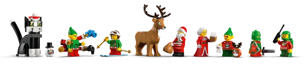 A group of lego figures