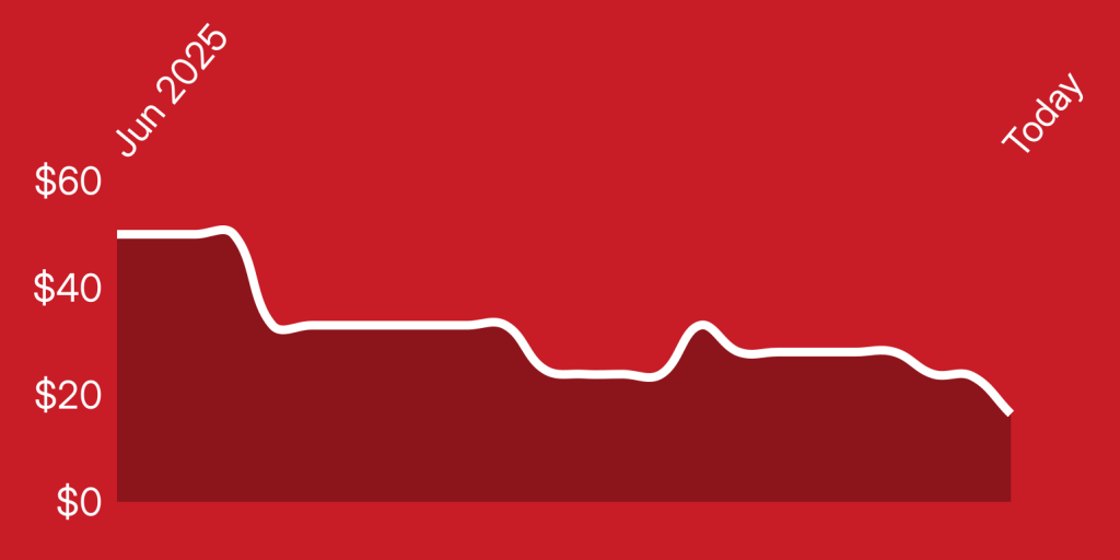 A line of a heartbeat