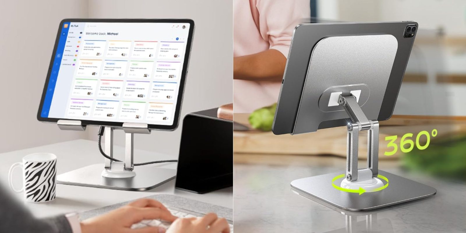 Image showing renders of LISEN's iPad metal stand.