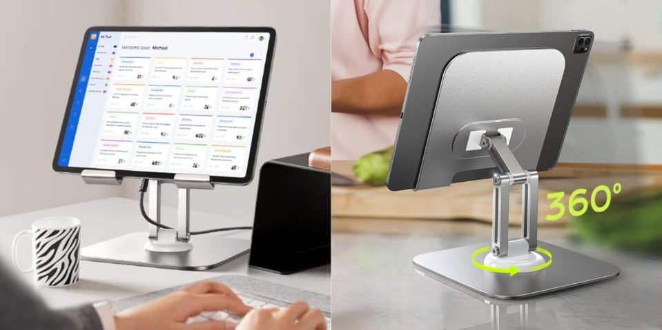 Image showing renders of LISEN's iPad metal stand.