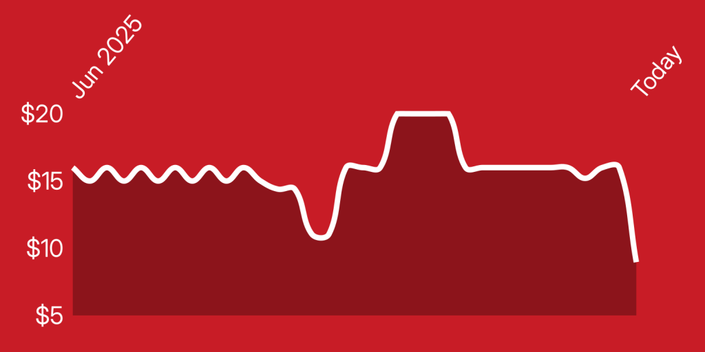 A line drawing of a heart beat
