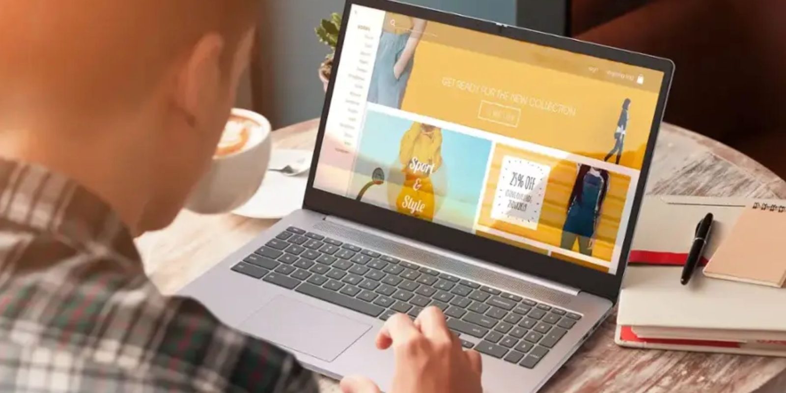 Image showing a render of Lenovo's IdeaPad 3i Chromebook.