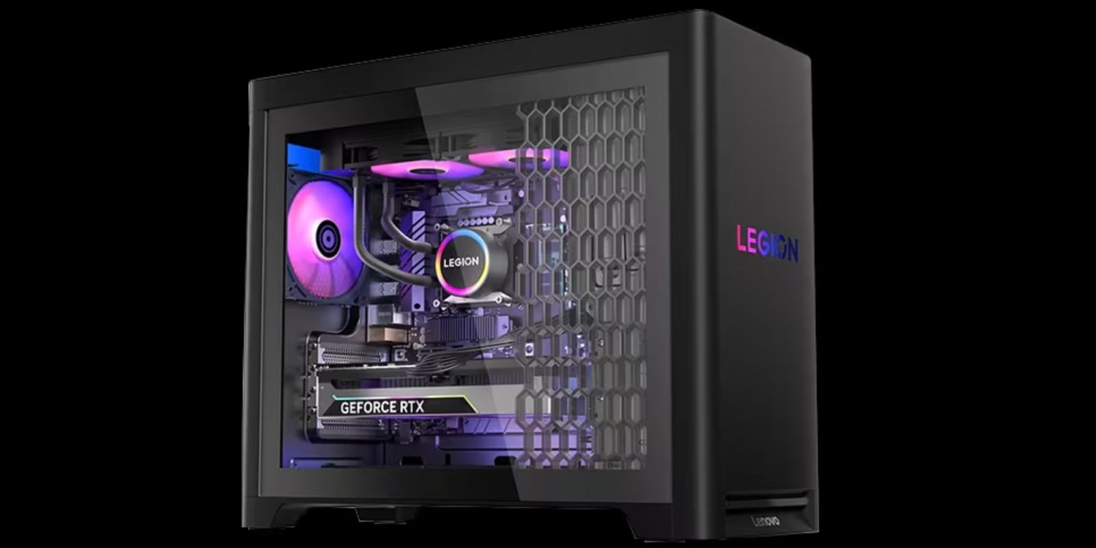 Image showing a render of Lenovo's Legion Tower 5i gaming PC.