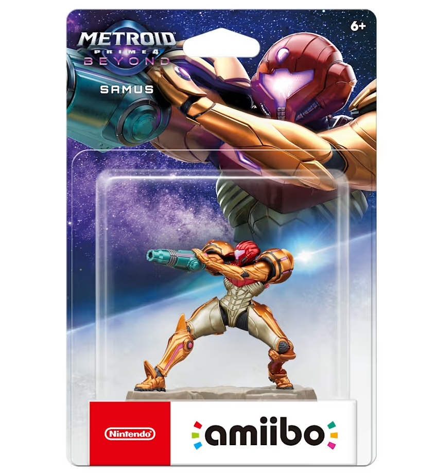 A video game character in a package