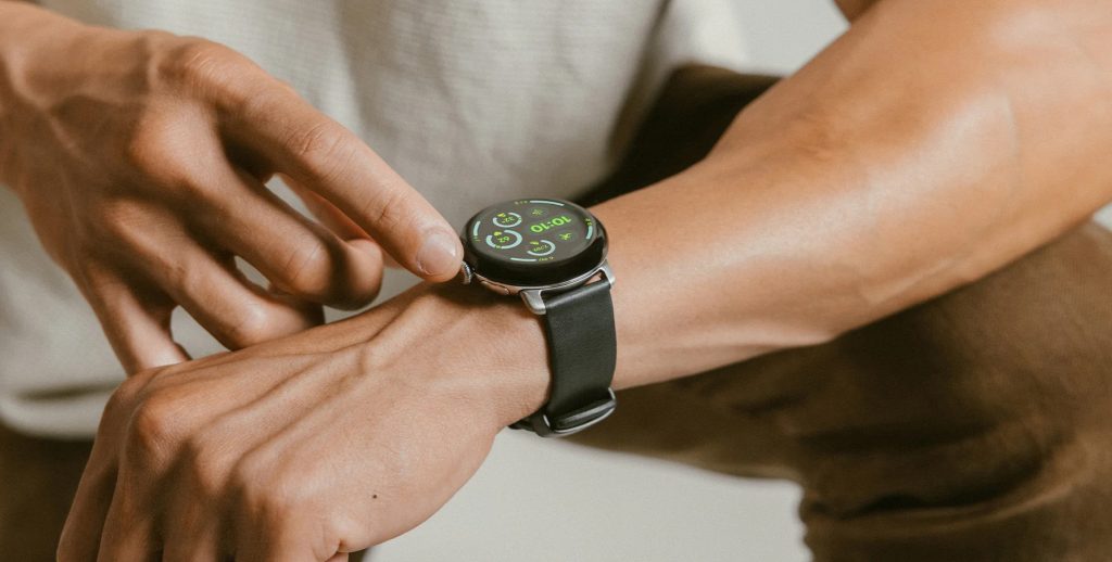 A person wearing a watch