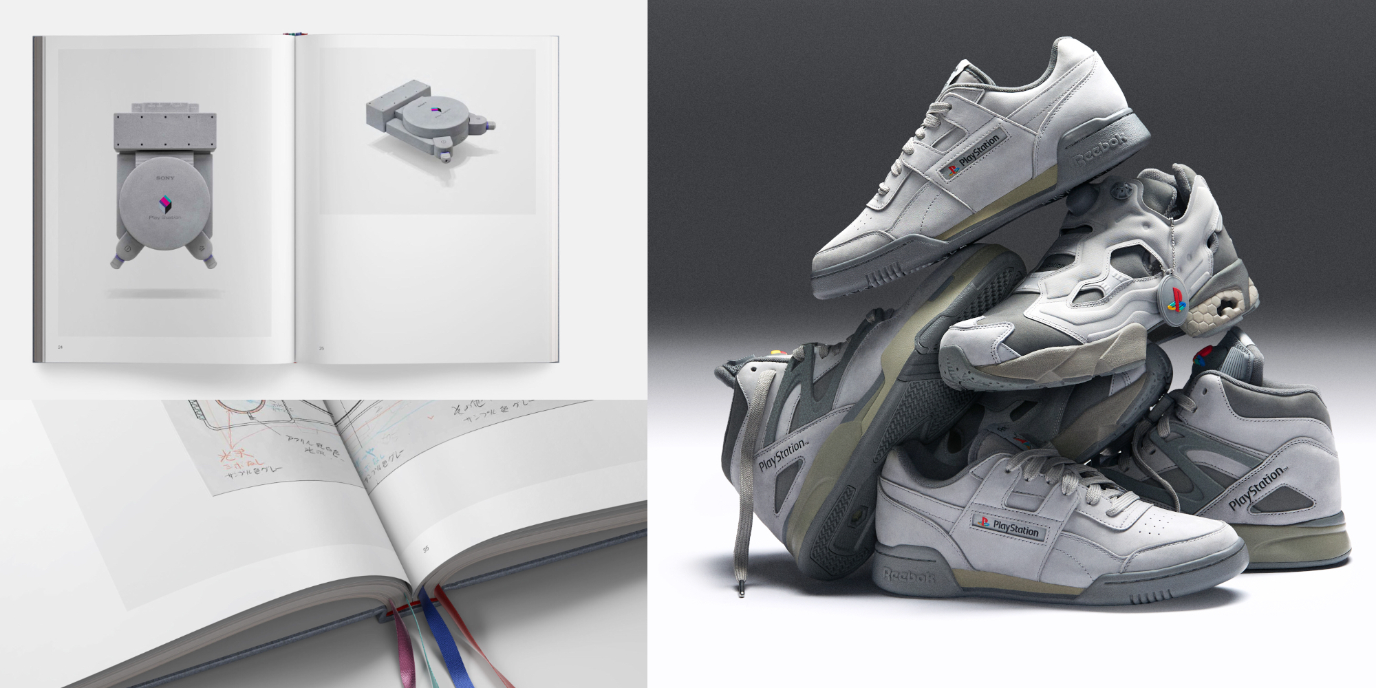 A stack of shoes and a book