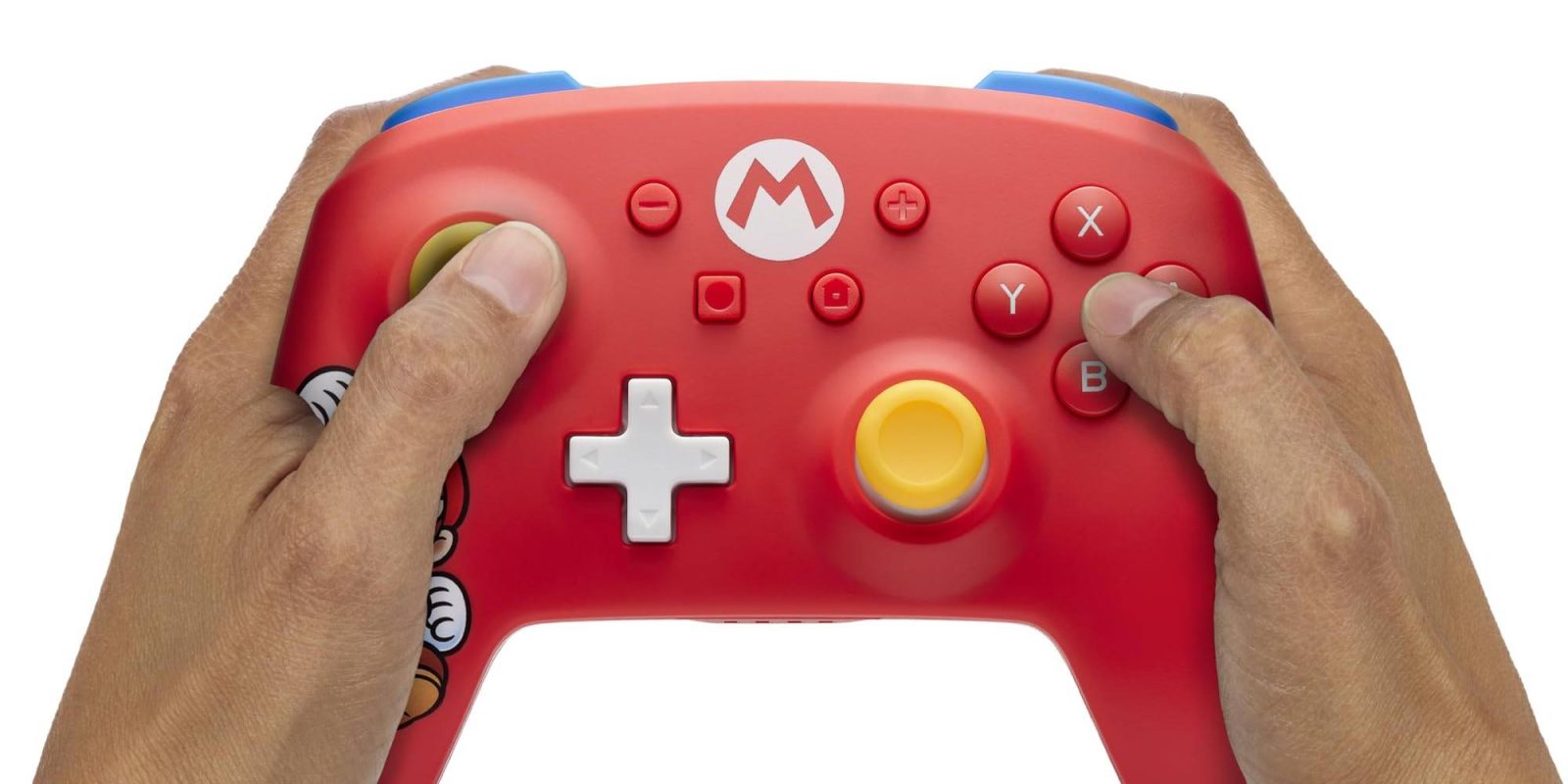 A person holding a video game controller