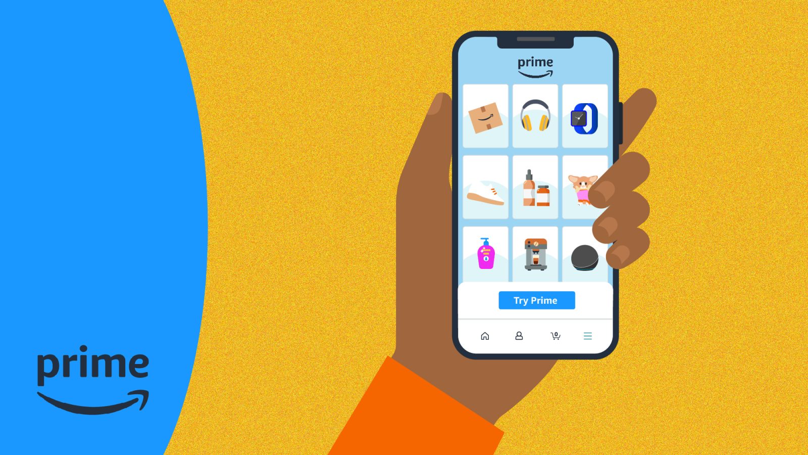 A hand holding a phone