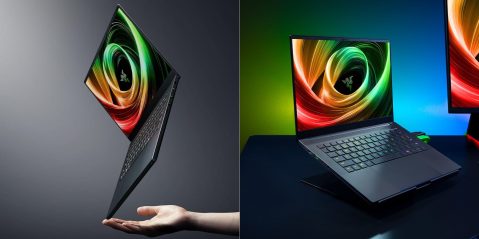 Image showing renders of Razer's Blade 14 gaming laptop.