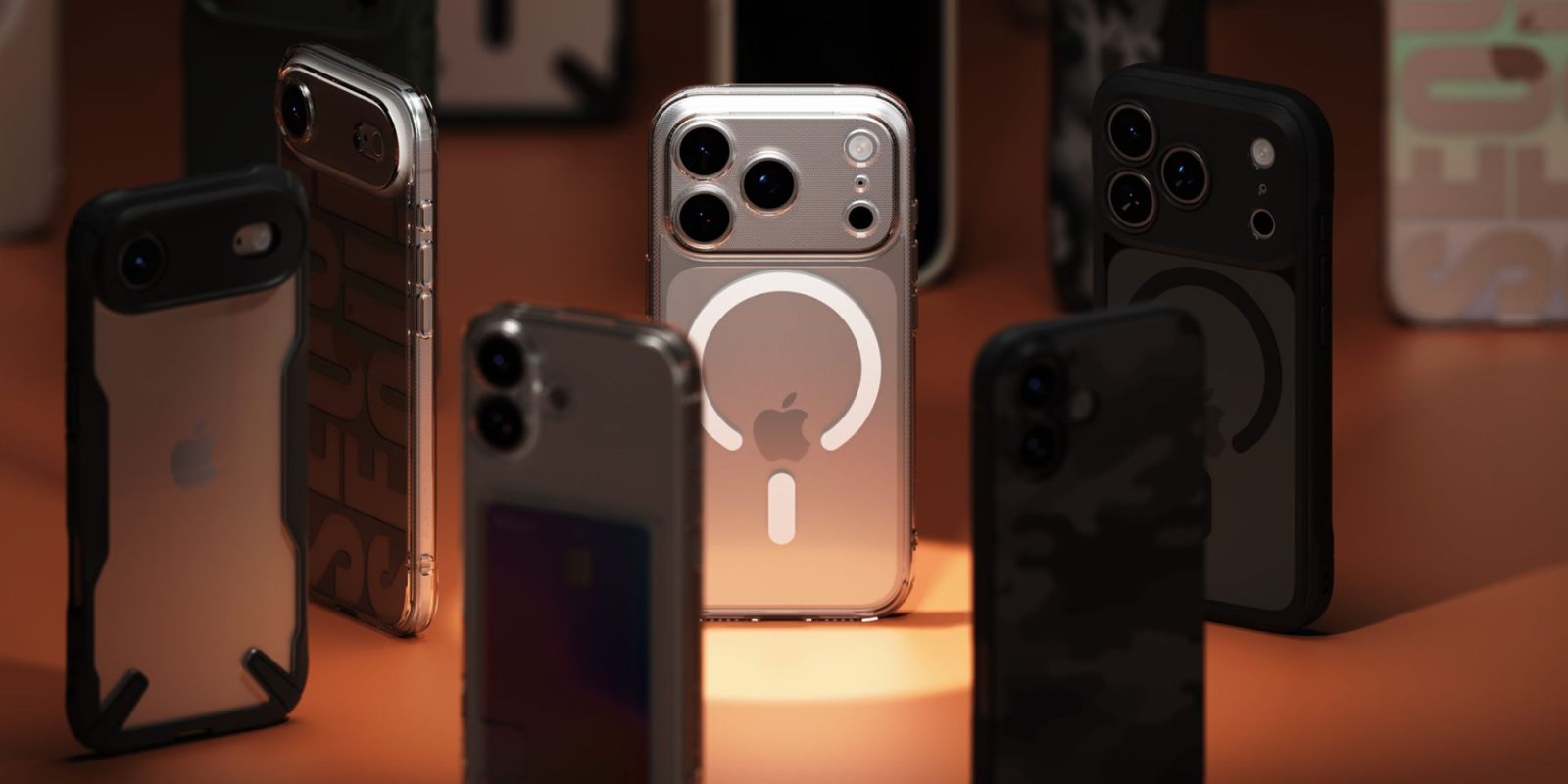 A group of cell phones