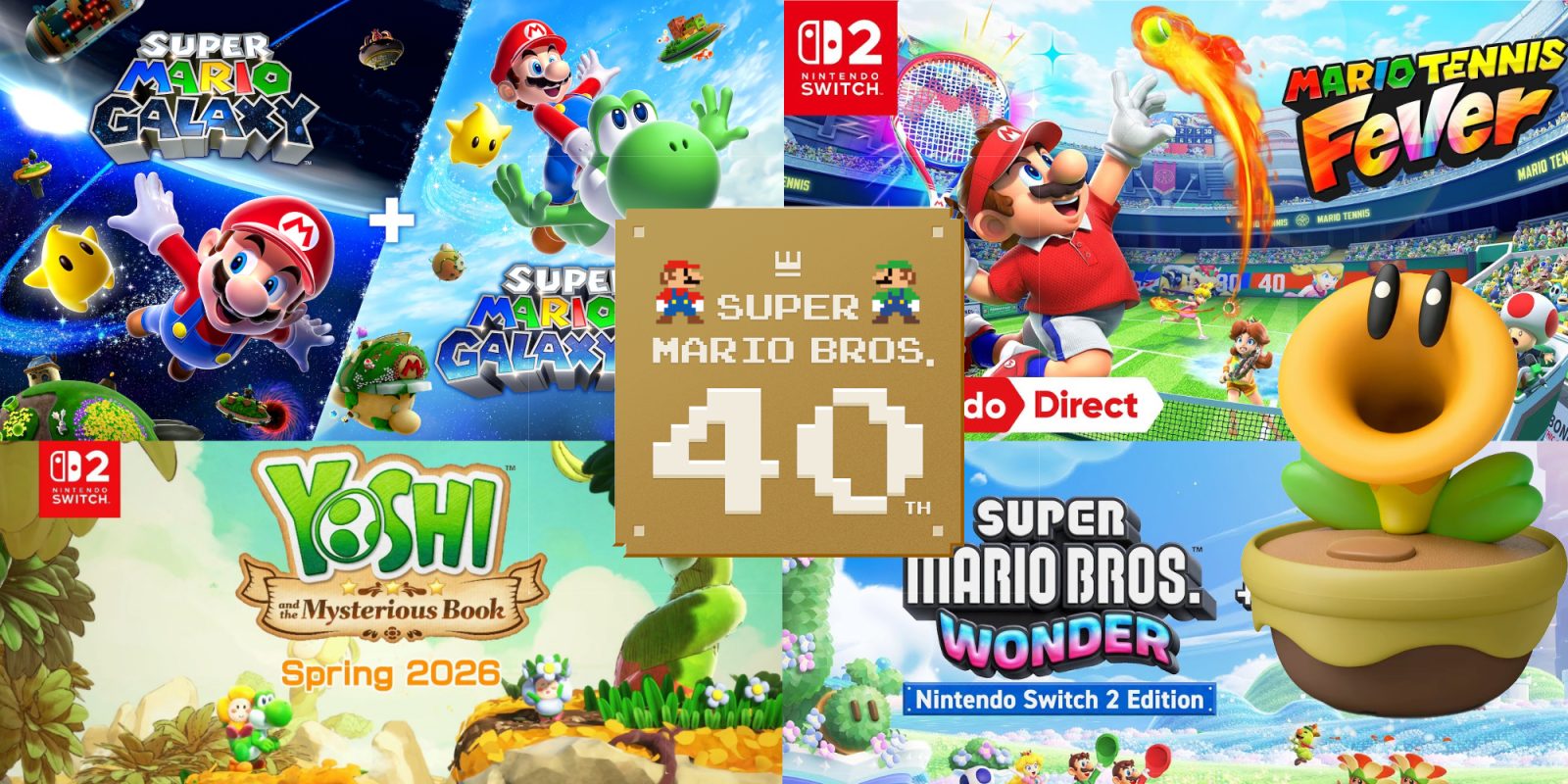 Super Mario Bros 40th anniversary announcements