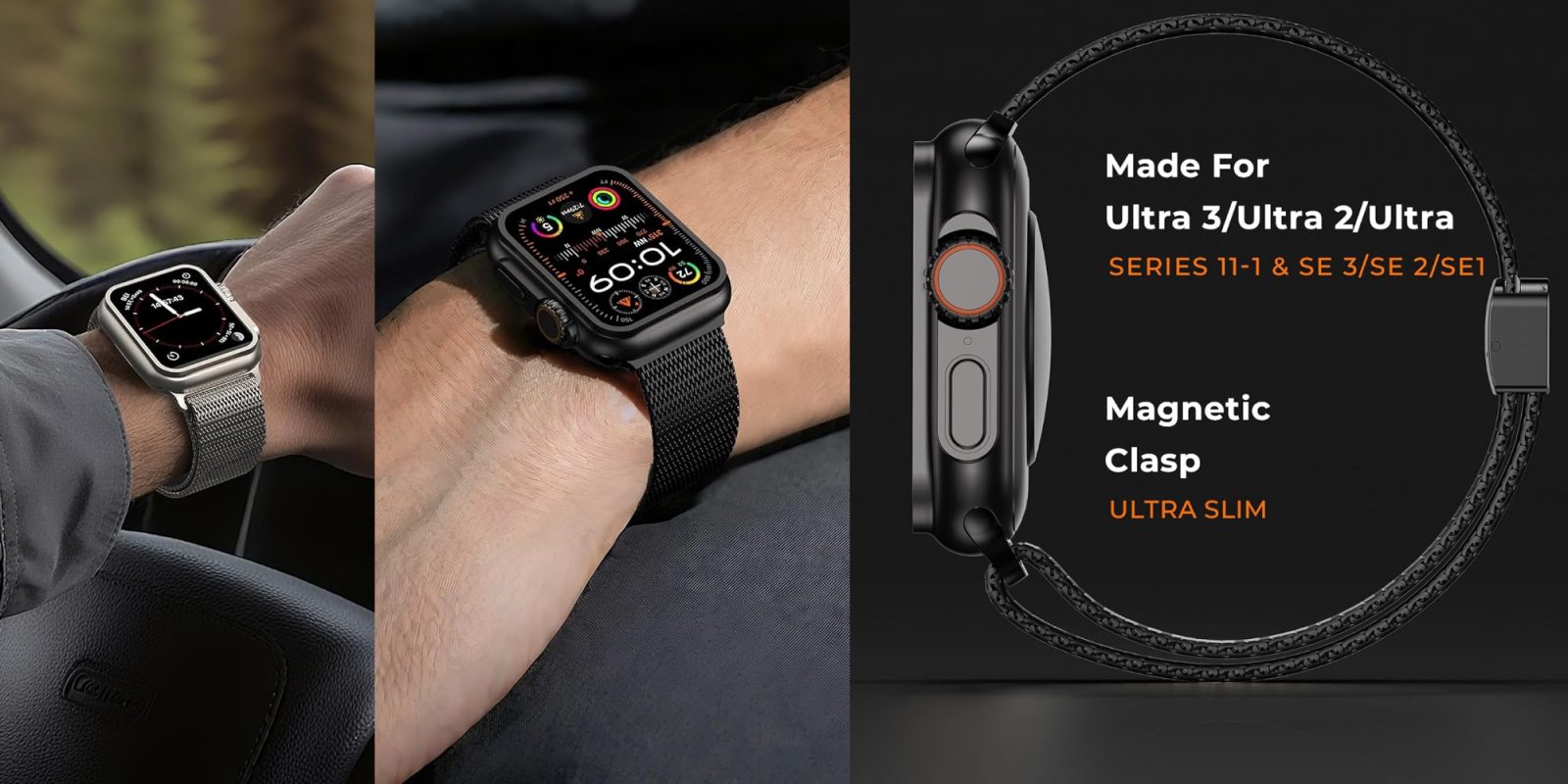 A smart watch on a wrist