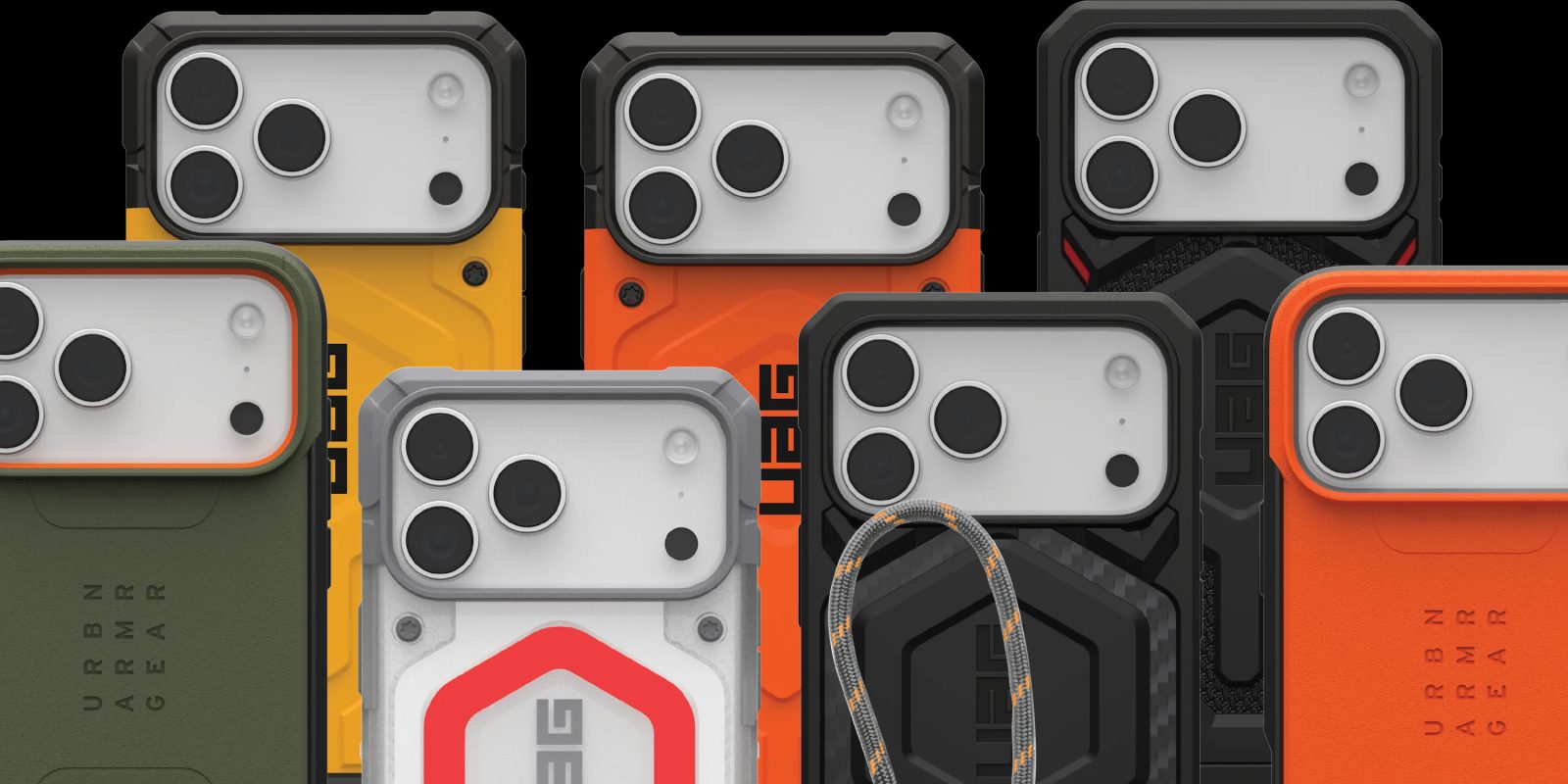 A group of cell phones