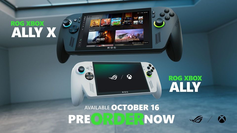 Image showing Xbox ROG Ally X pre-order banner.