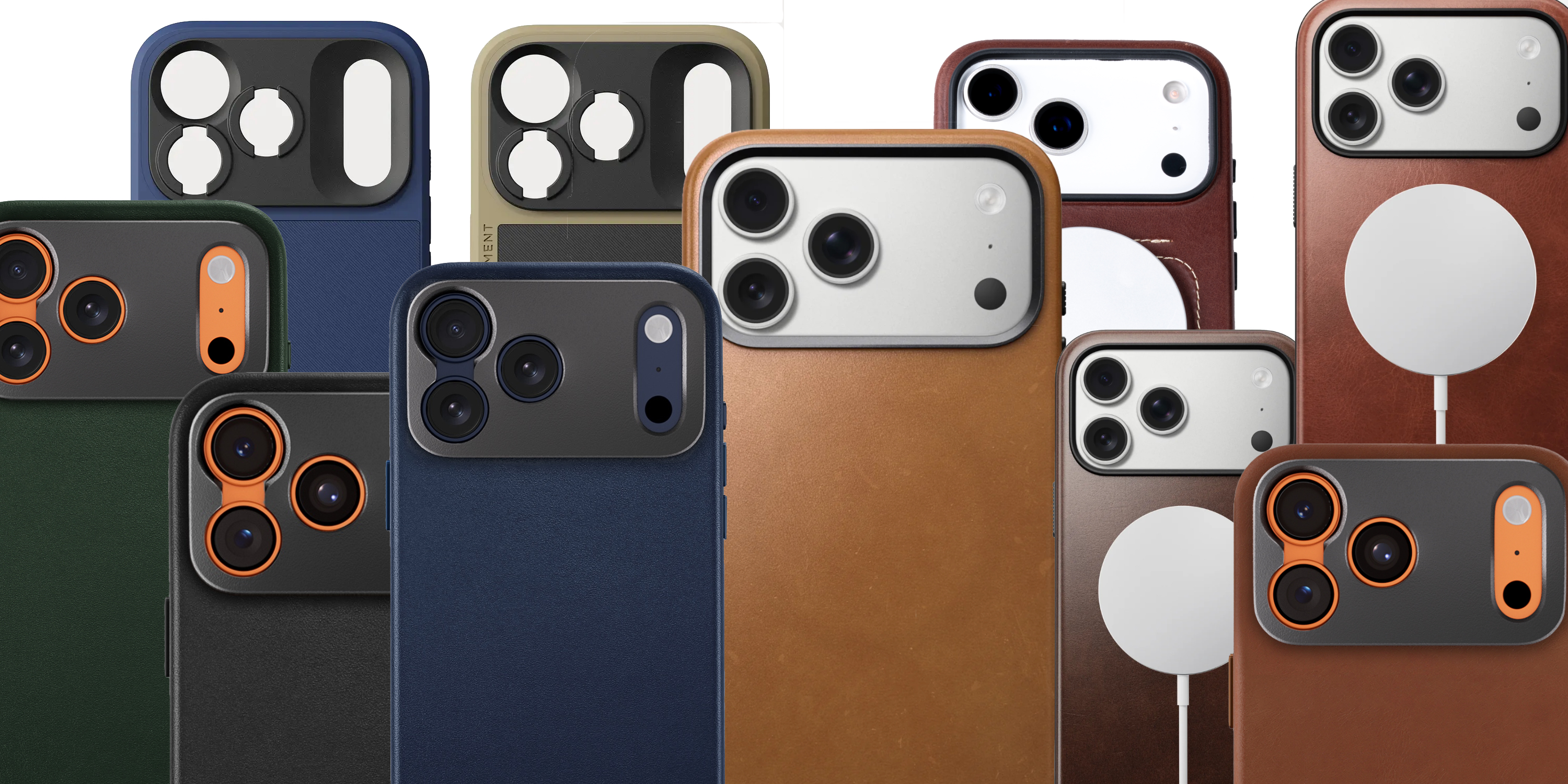 A group of cell phones with cameras