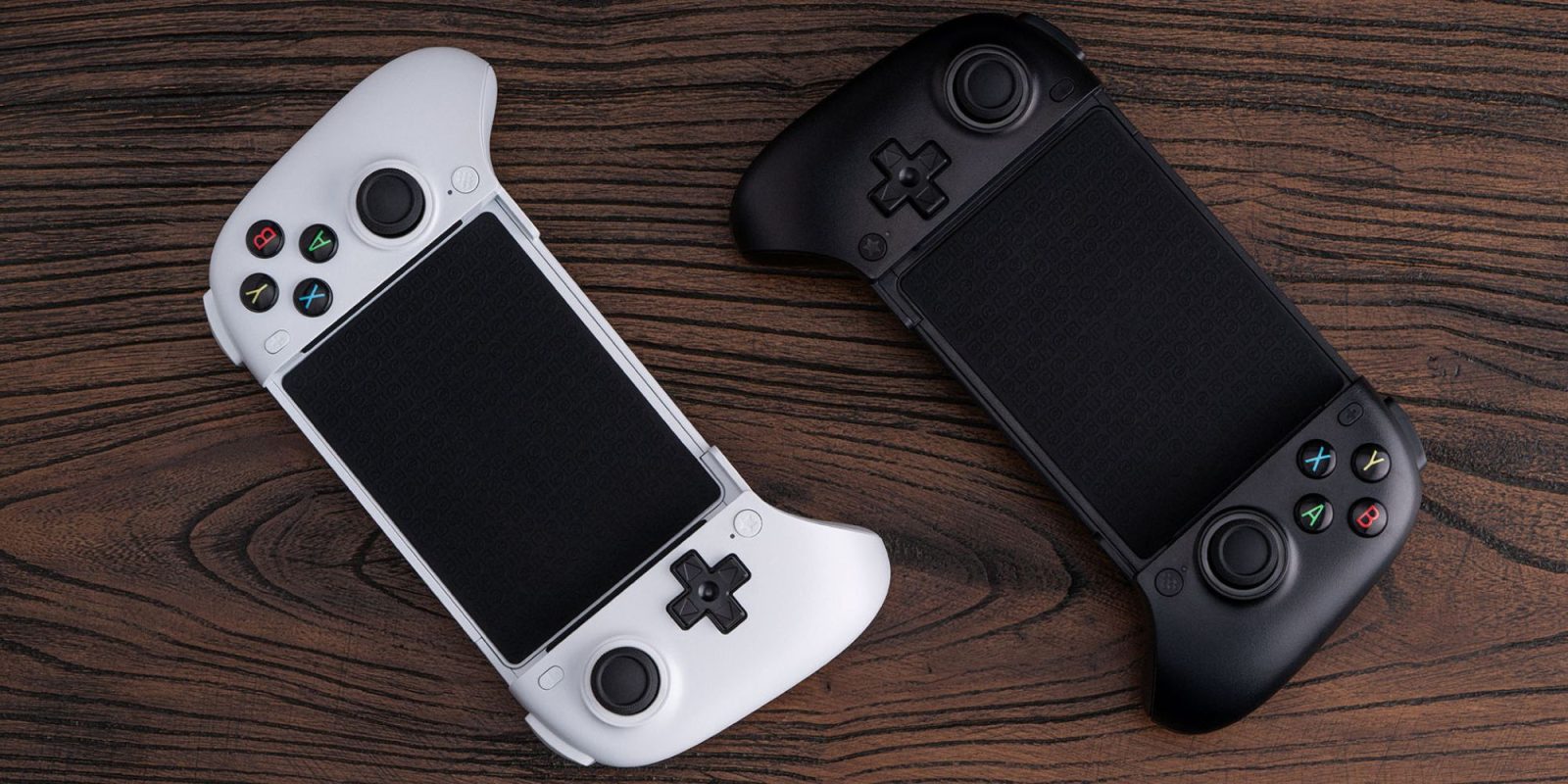 Image showing 8BitDo's Ultimate Mobile Gaming controllers on a desk.