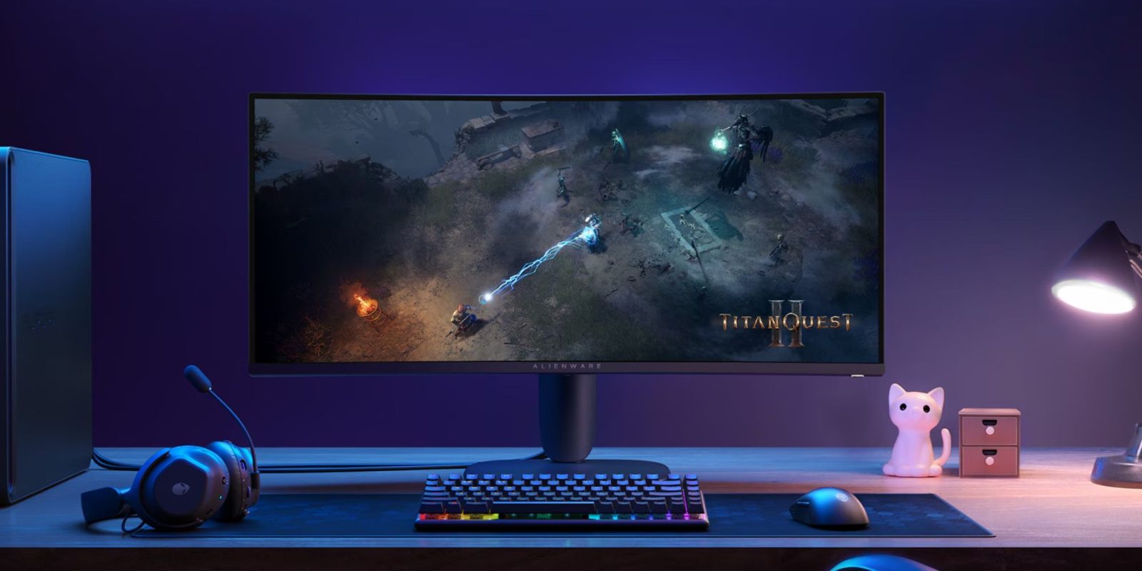 Image showing Alienware's 34-inch 180Hz gaming monitor.
