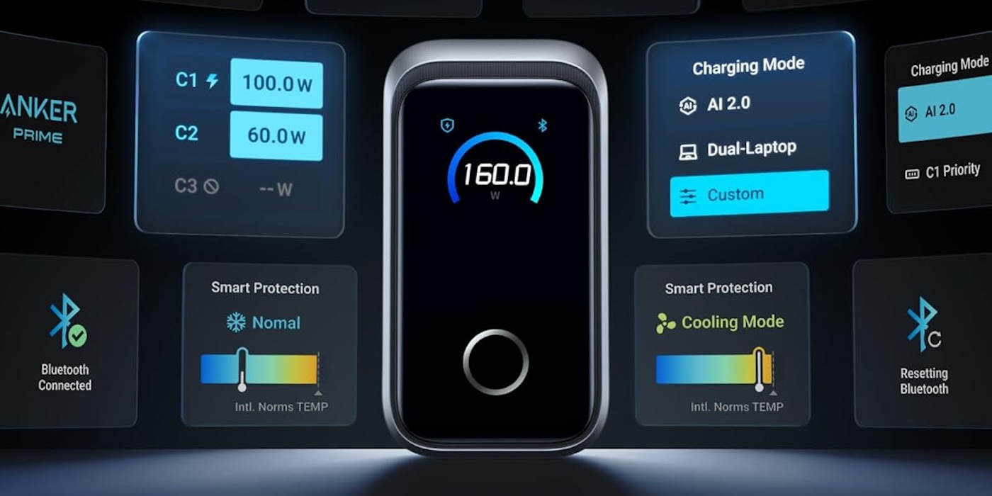 160W display-equipped Prime Charger