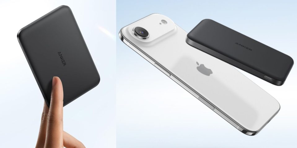 Image showing renders of Anker's Nano MagSafe power bank.