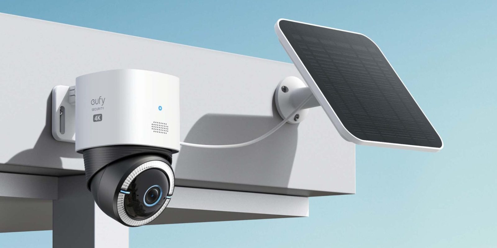 A camera and solar panel