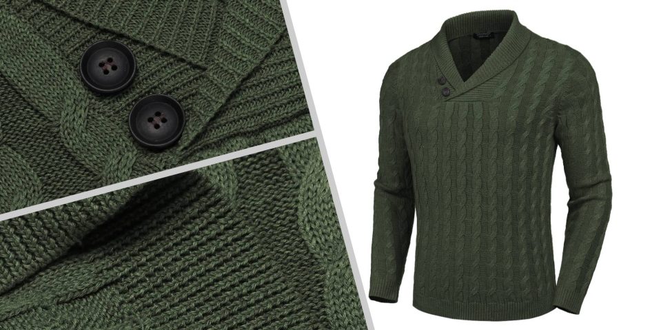 A collage of a sweater