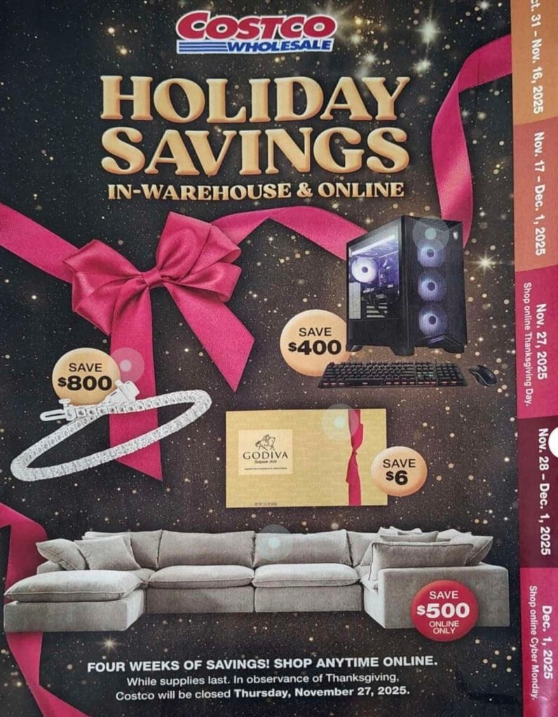 A advertisement for a store