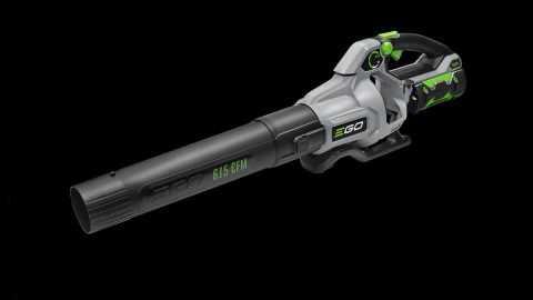 A black and grey handheld vacuum