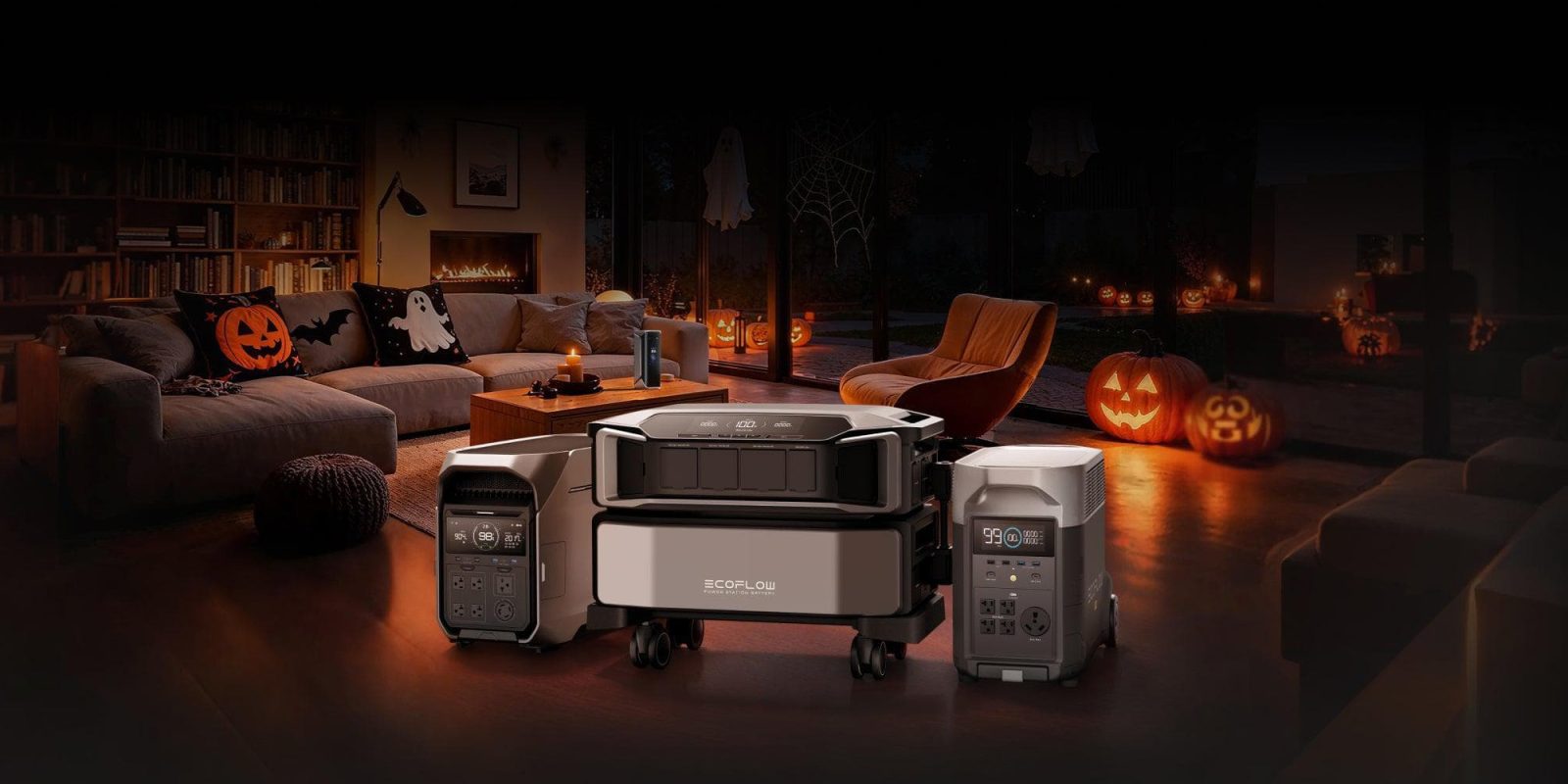 A group of devices in a room