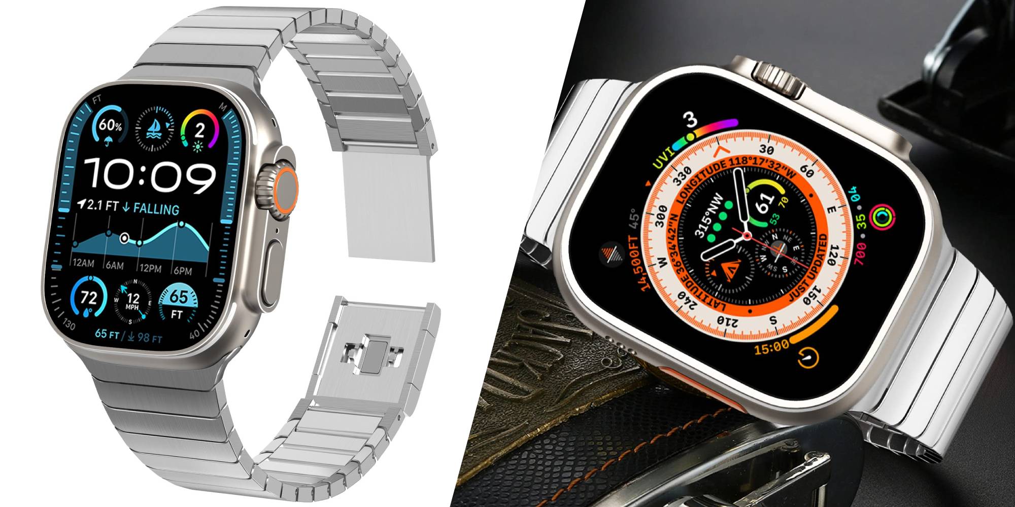 タカ様Apple Watch This stainless steel Apple Watch Link Bracelet lookalike wields a