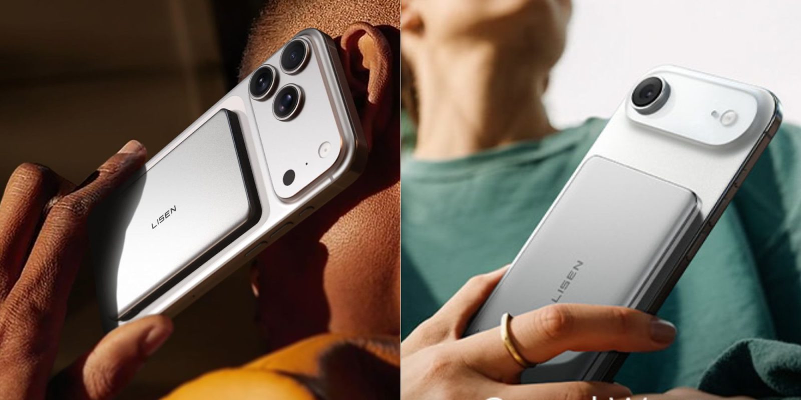 Image showing renders of LISEN's 5,000mAh power bank.