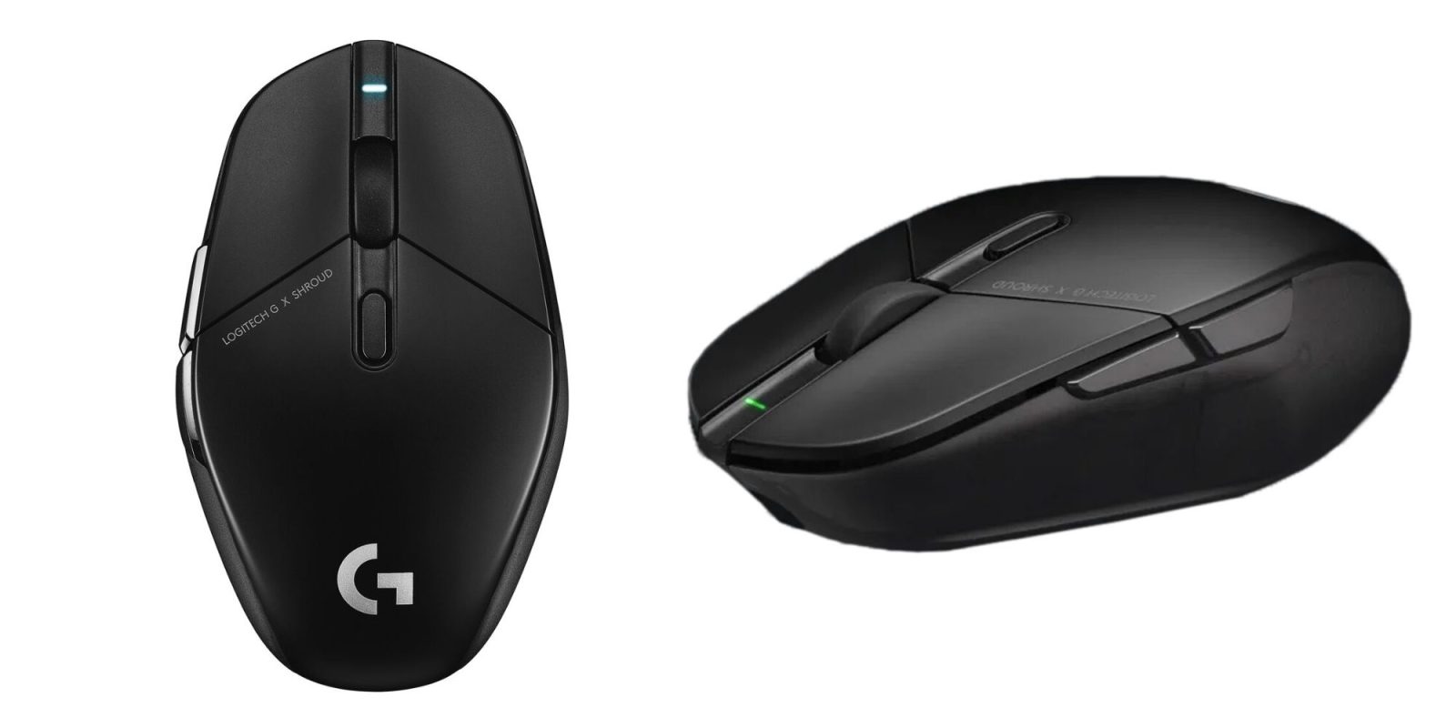 Image showing renders of Logitech's G303 Shroud Edition wireless gaming mouse.